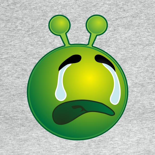 Funny Alien Monster ET Extraterrestrial Martian Green Man Emoji for Women, Men and Kids 18 by PatrioTEEism